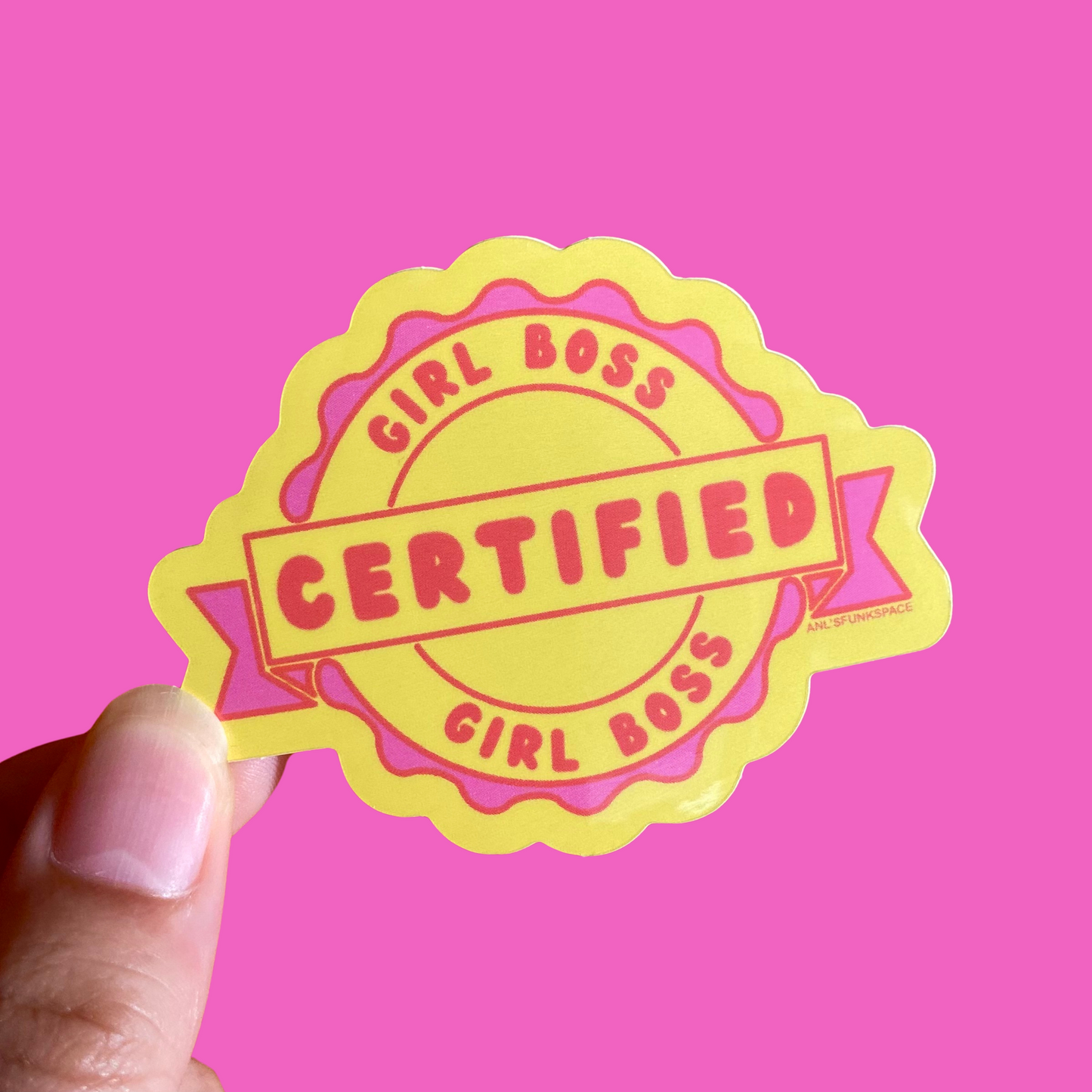Certified girl boss sticker
