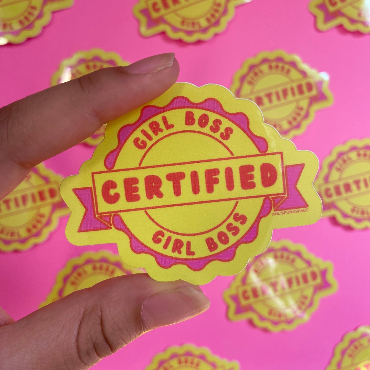 Certified girl boss sticker