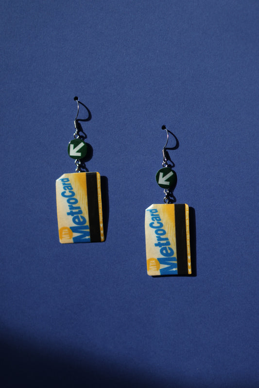 Swipe! No.2 MetroCard earrings