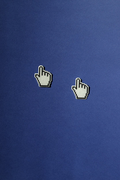 Clack! No.1,2,3 hand cursor studs