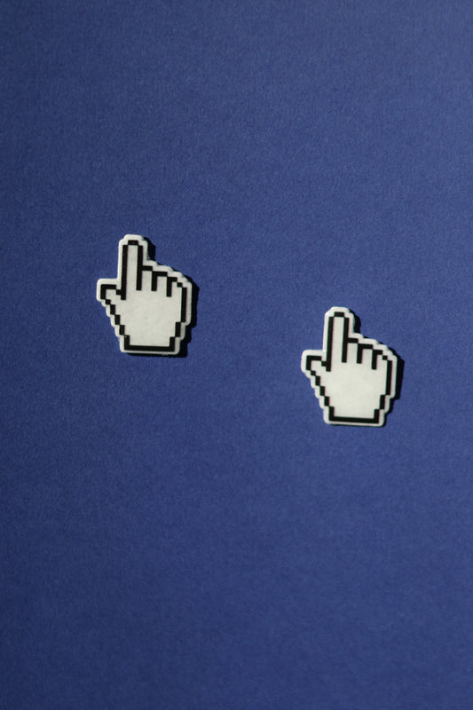 Clack! No.1,2,3 hand cursor studs