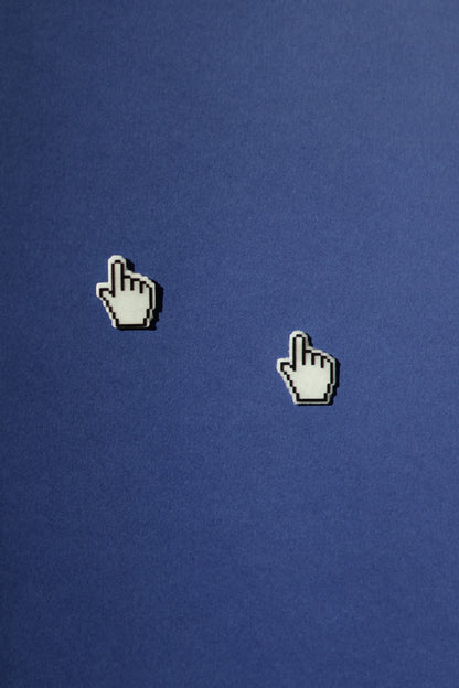 Clack! No.1,2,3 hand cursor studs