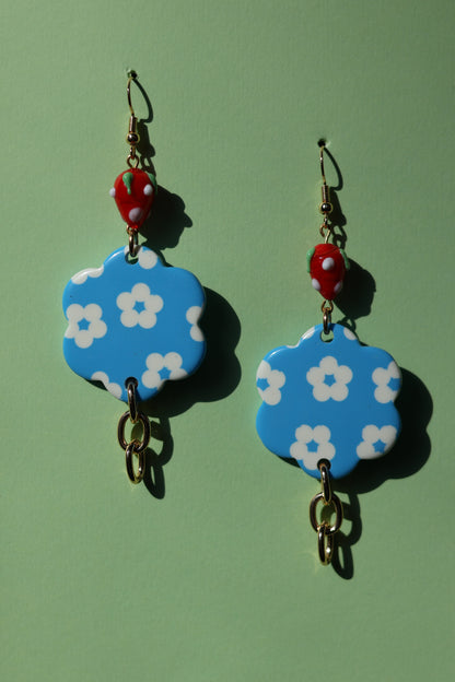 Last seasons blossoms No.1 flower earrings