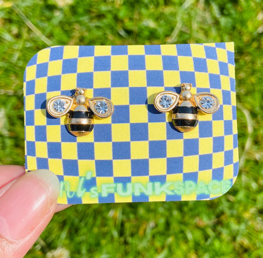 Cute bee studs