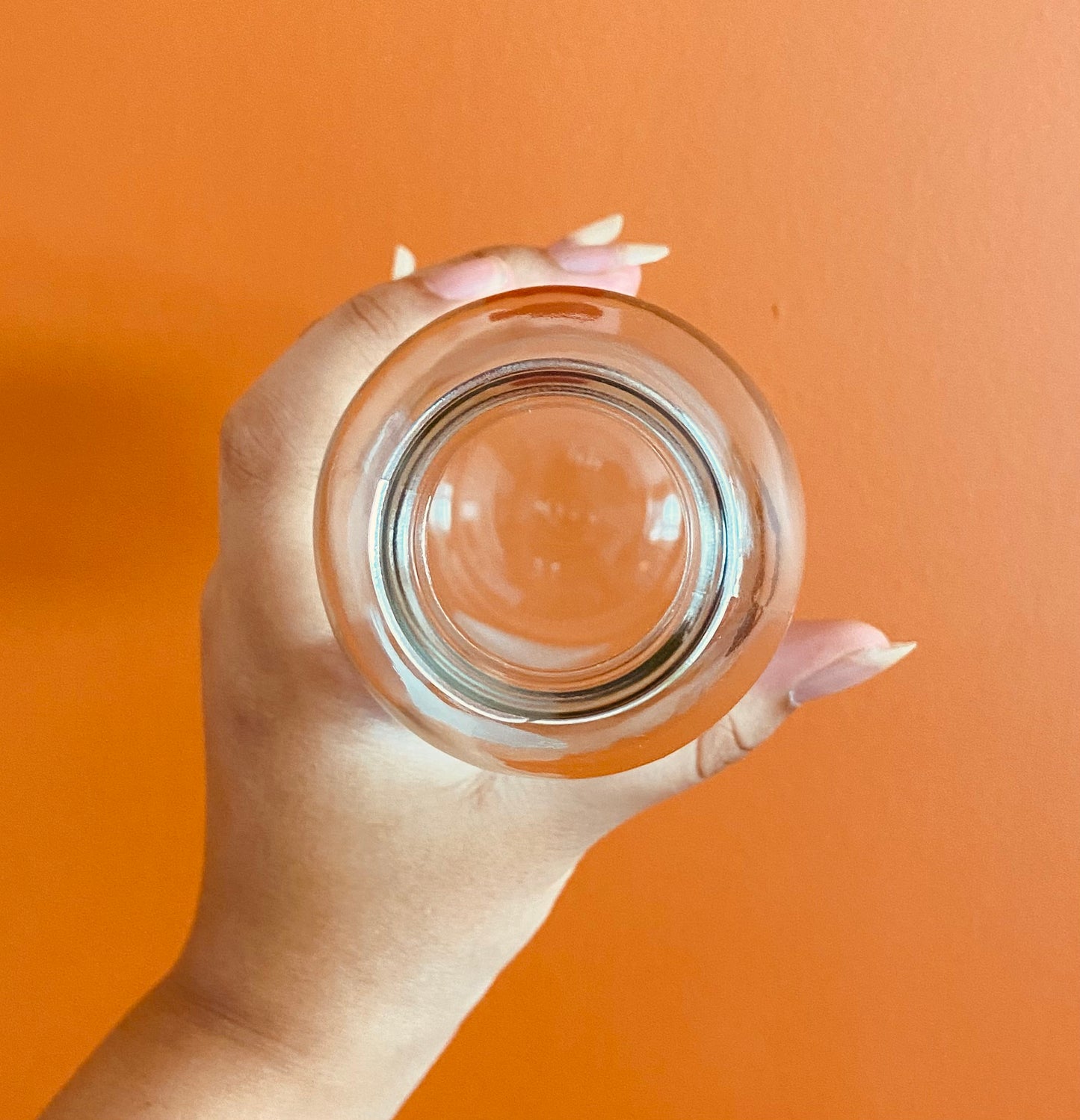 Playing card glass water bottle