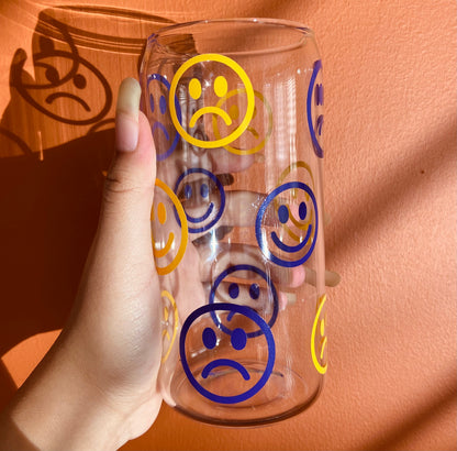 Mood swing glass can cup