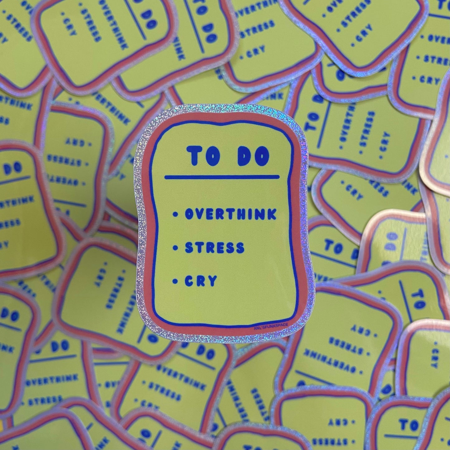 Mental to do list sticker