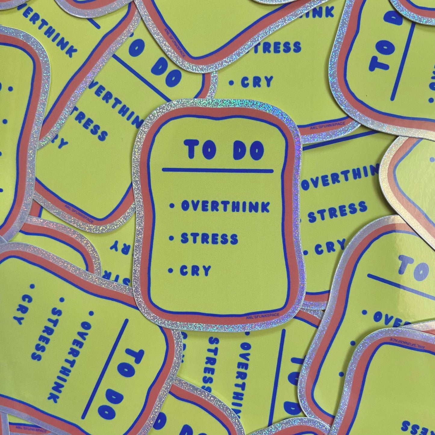 Mental to do list sticker