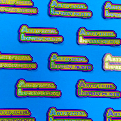 Artificial Improvements anti AI sticker