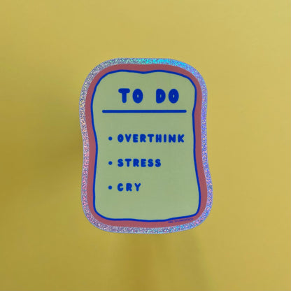 Mental to do list sticker