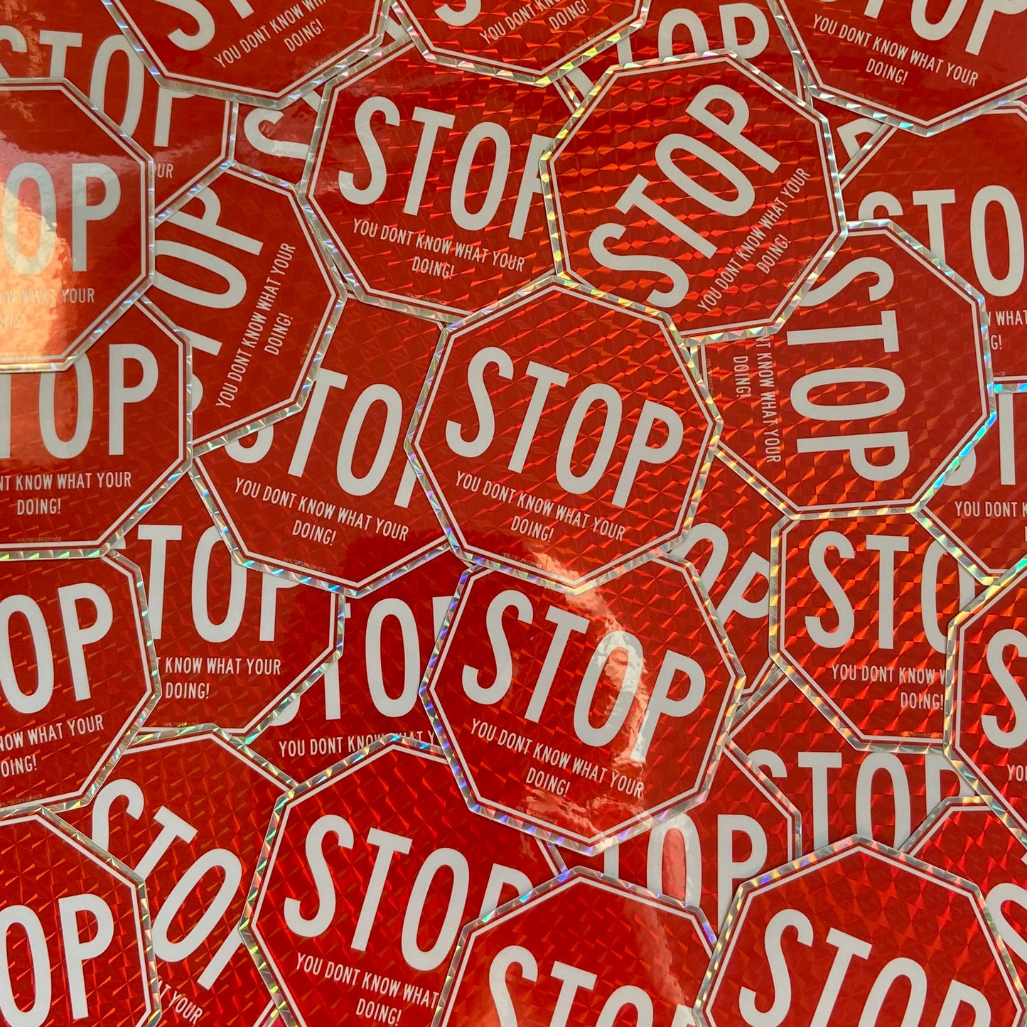 STOP you don’t know what you’re doing! Sticker