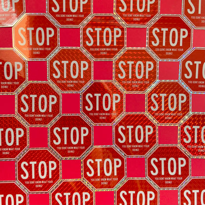 STOP you don’t know what you’re doing! Sticker